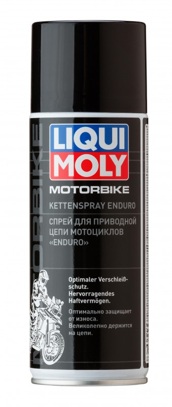 7608 LiquiMoly Спрей д/приводной цепи мотоц. Motorrad Kettenspray Enduro (0,4л)
