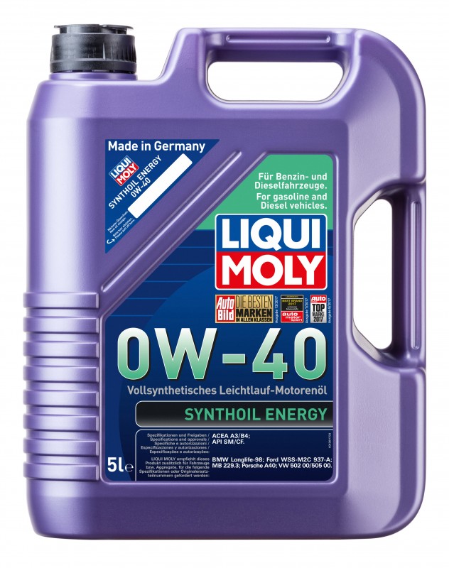 9515/1923 LiquiMoly Синт.мот.масло  Synthoil Energy 0W-40 SM/CF;A3/B4(5л)