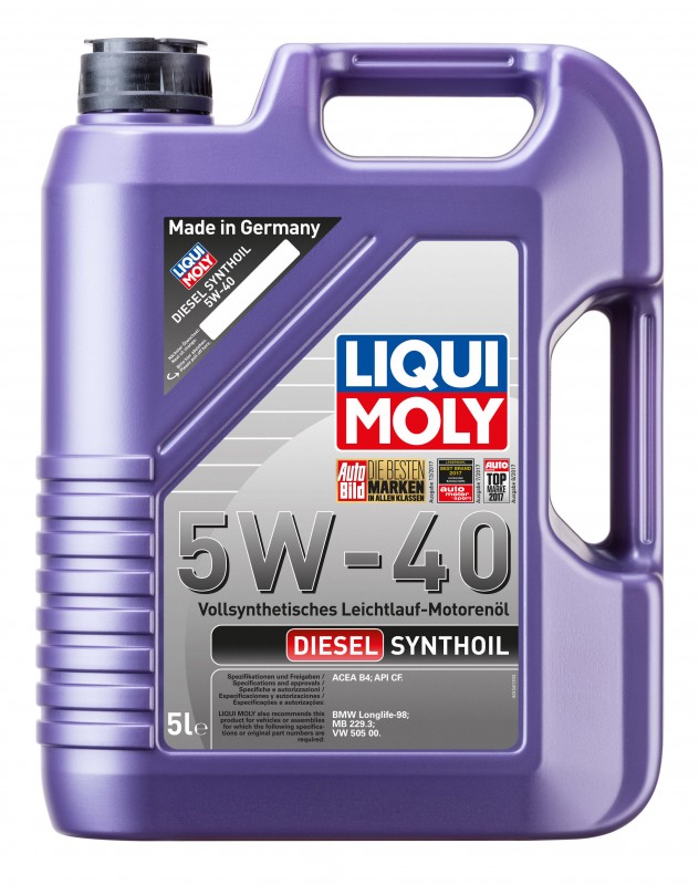 1341/1927 LiquiMoly Синт.мот.масло  Diesel Synthoil 5W-40 CF;B4(5л)