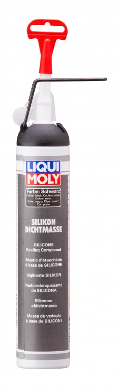 6185 LiquiMoly Силиконовый герметик (черный) Silicon-Dichtmasse schwarz (0,2л)