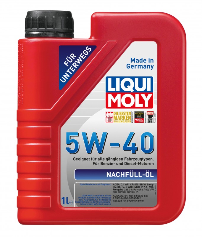 8027 LiquiMoly НС-синт. мот.масло Nachfull Oil 5W-40 CF/SN C3 (1л)