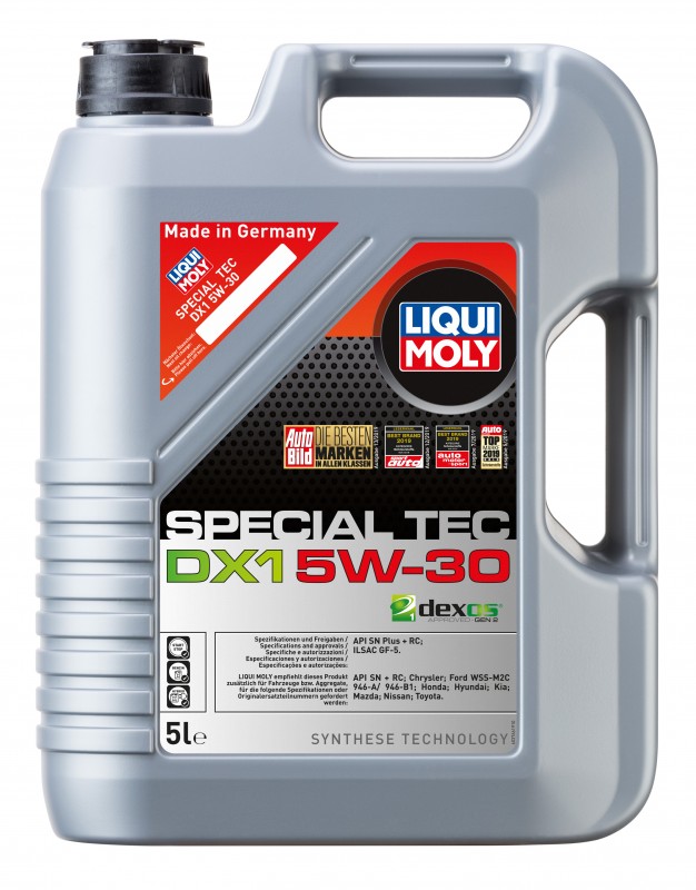 20969 LiquiMoly НС-синт. мот.масло Special Tec DX1 5W-30 (5л)