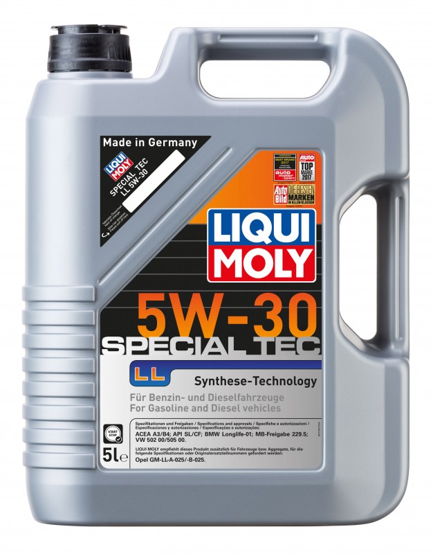 8055/1193 LiquiMoly НС-синт. мот.масло Special Tec LL 5W-30 CF/SL A3/B4 (5л)