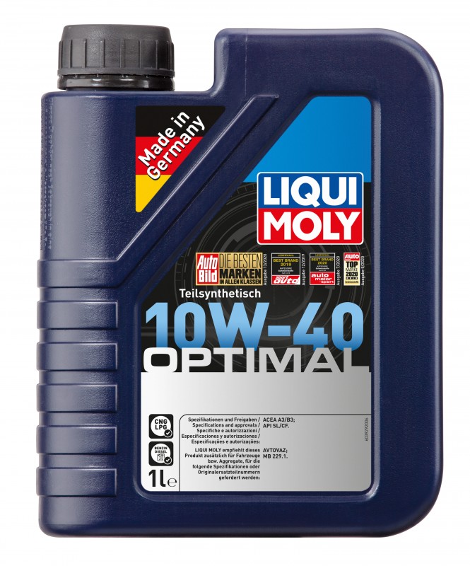 3929 LiquiMoly П/с. мот.масло Optimal 10W-40 CF/SL A3/B3 (1л)