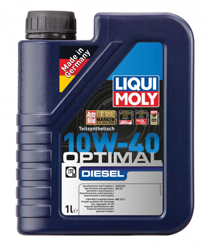 3933 LiquiMoly П/с. мот.масло Optimal Diesel 10W-40 CF B3 (1л)