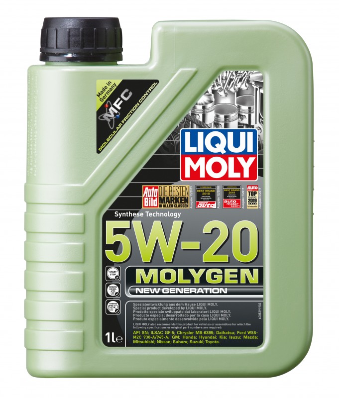 8539 LiquiMoly НС-синт. мот.масло Molygen New Generation 5W-20 (1л)