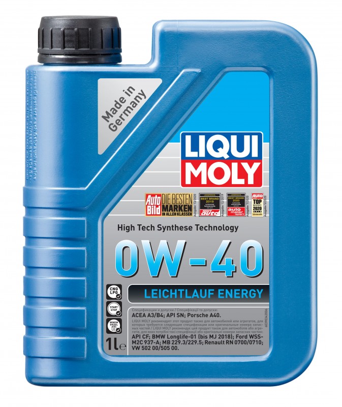 39034 LiquiMoly Синт. мот.масло Leiсhtlauf Energy 0W-40 SN A3/B4 (1л)