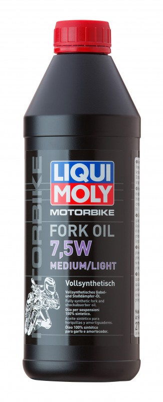 2719 LiquiMoly Синт.масло д/вилок и амортиз. Motorbike Fork Oil Medium/Light 7,5W(1л)