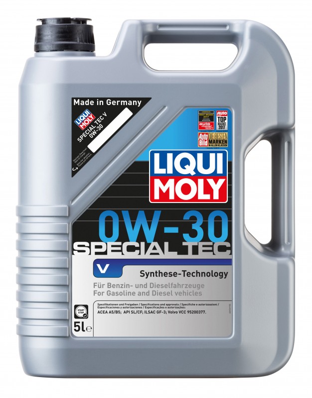 2853 LiquiMoly НС-синт.мот.масло Special Tec V  0W-30 SL/CF;A5/B5 (5л)